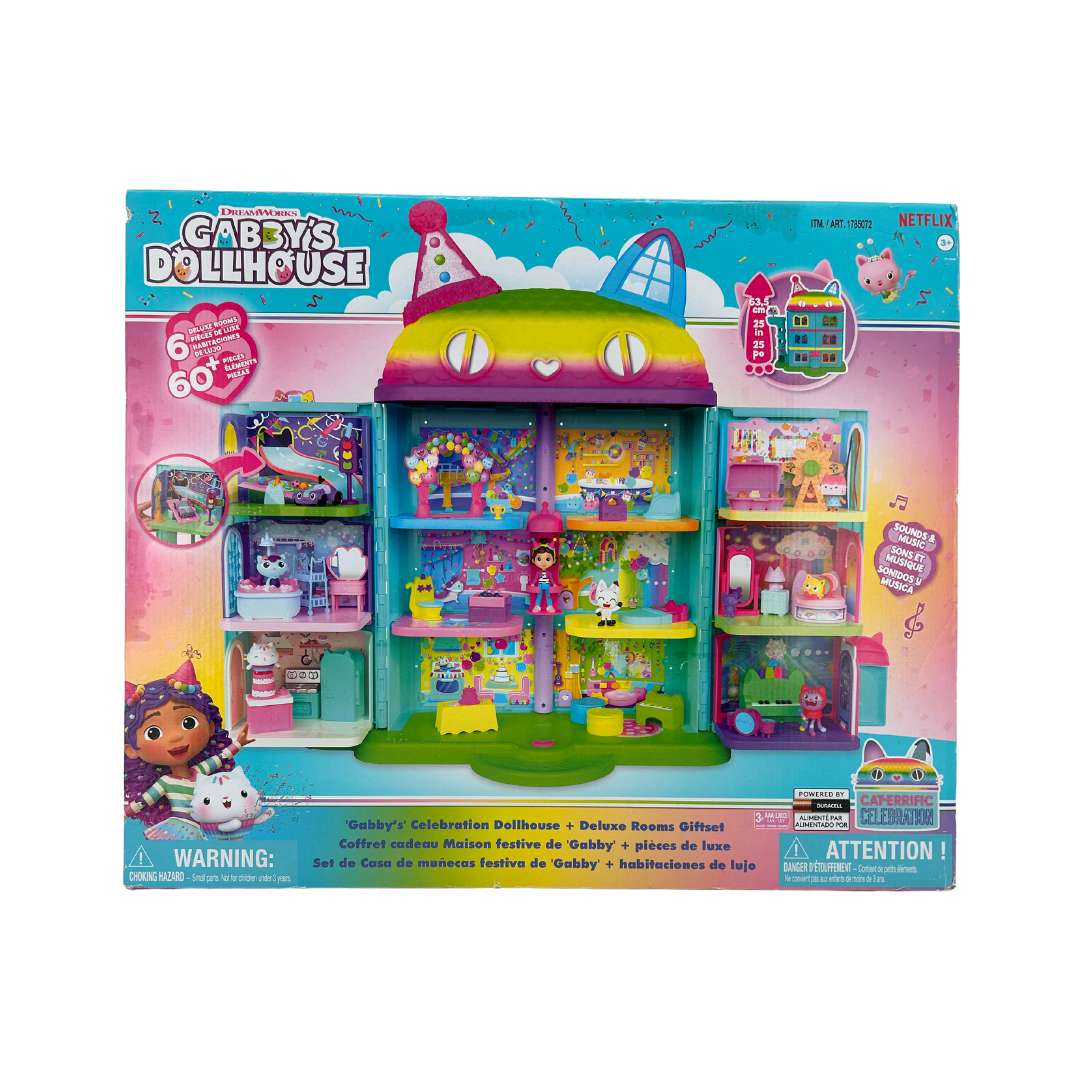 Gabby's Dollhouse 'Gabby's' Celebration Dollhouse & Deluxe Rooms