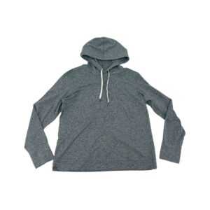 Tuff Athletics Women's Grey Hooded Long Sleeve Shirt