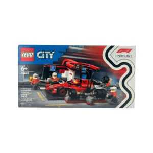 LEGO City F1 Pit Stop & Pit Crew with Ferrari Car Building Set