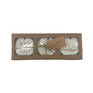 Rae Dunn 3 Piece Christmas Ornament Set