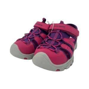 Eddie Bauer Girl's Pink & Purple Bump Toe Sandal