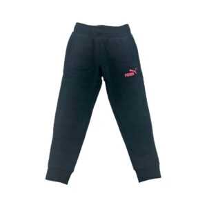 Puma Girl's Black with Pink Sweatpants