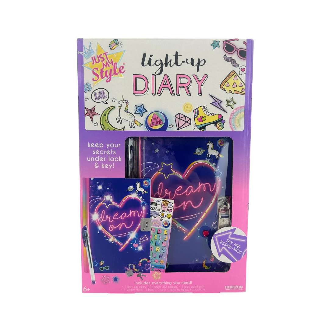 Just My Style Light-Up Diary / Purple “Dream On” Diary – CanadaWide ...