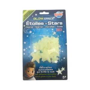 Buki GlowSpace Self-Adhesive Glow in the Dark 3D Stars