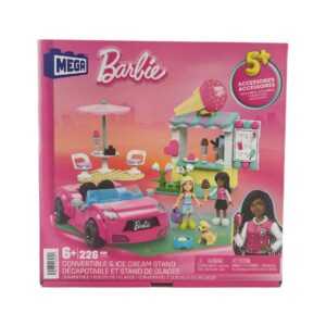 MEGA Barbie Convertible & Ice Cream Stand Building Set