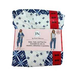 Flora Nikrooz Women's Blue & White Pyjama Set