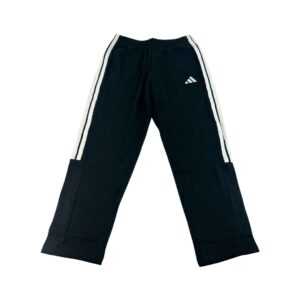 Adidas Men's Black 3-Stripe Fleece Lined Joggers