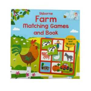 Usborne Farm Matching Games & Book