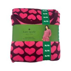 Kate Spade Women's Red & Pink Hearts Pyjama Set
