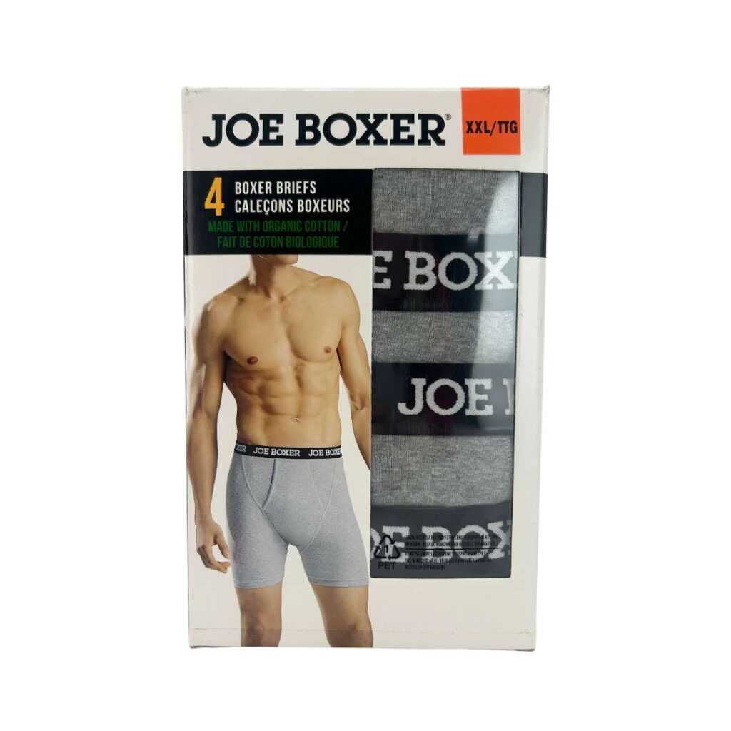 Joe Boxer Men’s Grey Boxer Briefs: 4 Pack / Various Sizes – CanadaWide ...