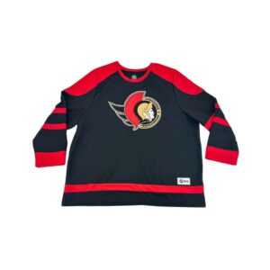 NHL Men's Black & Red Ottawa Senators Hockey Jersey