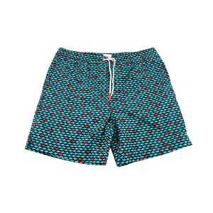 Swims Men's Blue Fish Pattern Swim Trunks