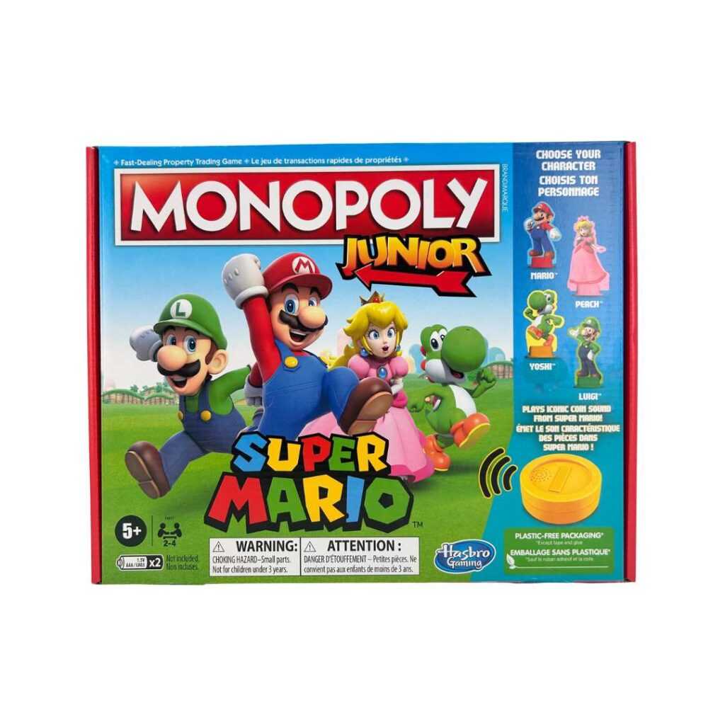 Hasbro Monopoly Junior Board Game: Super Mario Edition / 2-4 Players ...