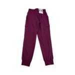 Mondetta Women's Burgundy Cargo Joggers1