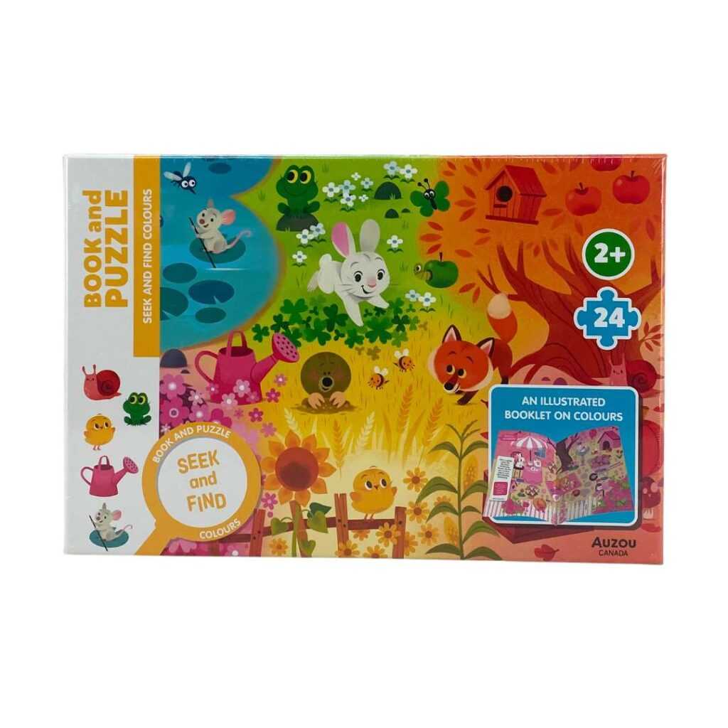 type-A ×7　PoocsloozA No.7 3個セット Auzou Canada Seek and Find Book and Puzzle Set: Animal Themed